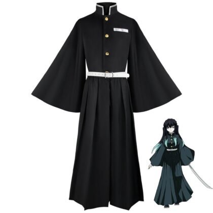 Muichiro Tokito Demon Slayer cosplay costume full set inspired by Kimetsu no Yaiba, Mist Hashira uniform for anime cosplay, disfraz de Tokito Muichiro