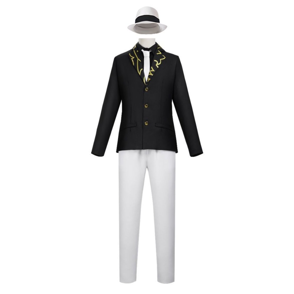 Muzan Kibutsuji Demon Slayer cosplay costume full set worn by a male model, disfraz de Muzan Kibutsuji