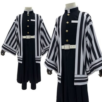 Obanai Iguro Demon Slayer cosplay costume full set inspired by Kimetsu no Yaiba, Serpent Hashira uniform for anime cosplay, disfraz de Obanai Iguro