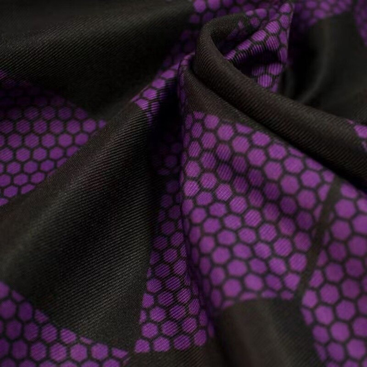 Close-up fabric and pattern details of Kokushibo Demon Slayer cosplay costume inspired by Japanese kimono style, cosplay Kimetsu no Yaiba villano