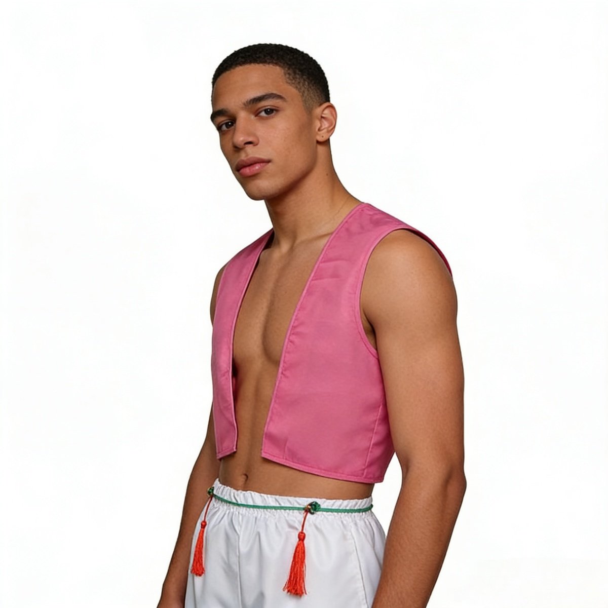 Akaza Upper Moon Three cosplay costume worn by model for anime conventions and professional photoshoots, Demon Slayer villain cosplay, disfraz cosplay