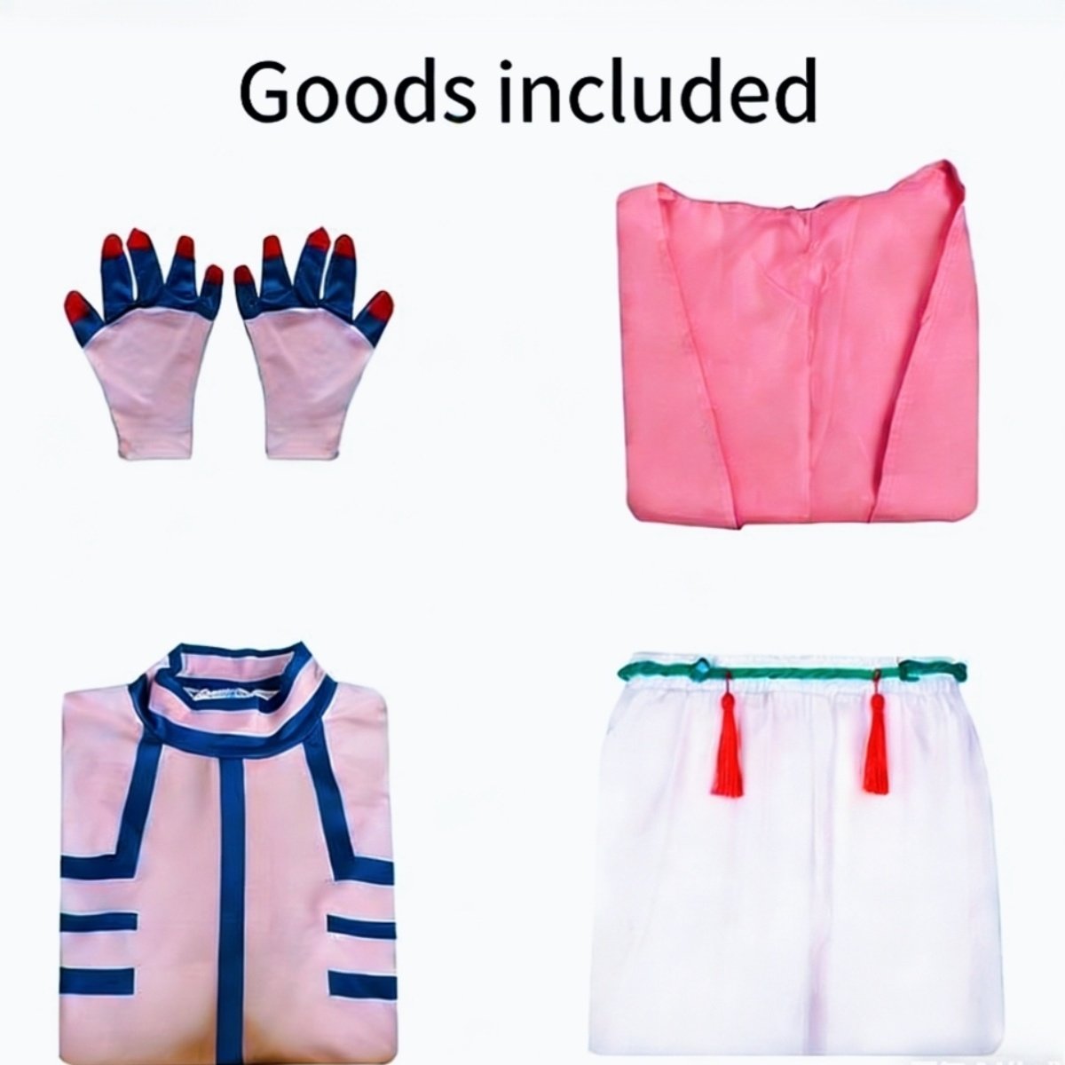 Complete set of Akaza cosplay costume including vest, pants and accessories inspired by Upper Moon Three, Kimetsu no Yaiba cosplay, disfraz de villano