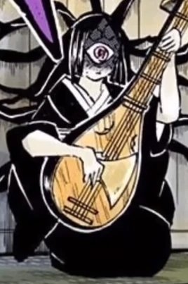 Nakime, the Upper Rank demon controlling the Infinity Castle in Demon Slayer, theorized by fans to be Zenitsu Agatsuma’s mother