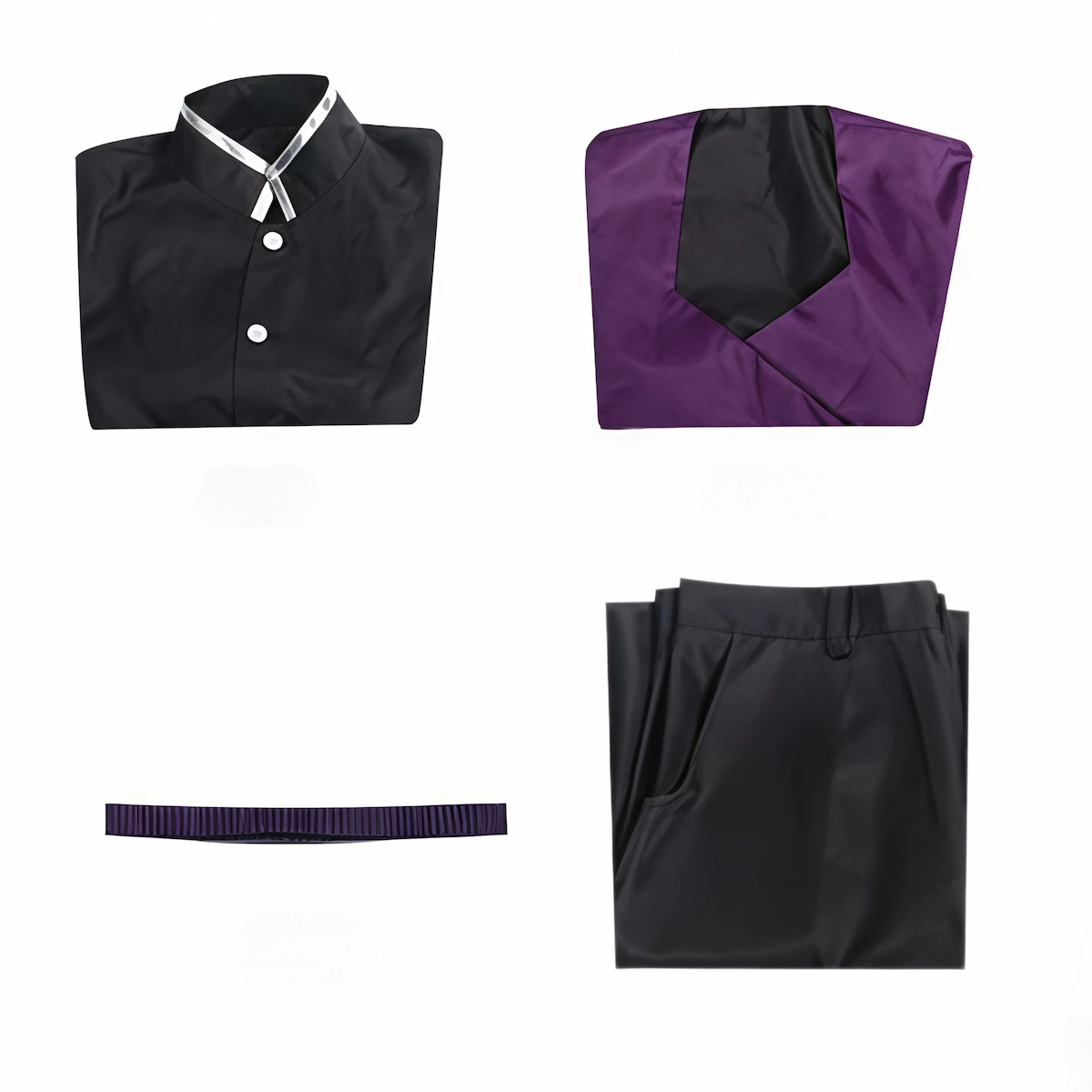 Genya Shinazugawa cosplay costume package includes full set Demon Slayer Kimetsu no Yaiba uniform traje completo incluye accesorios Genya