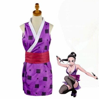 Hinatsuru cosplay costume full body front Demon Slayer Kimetsu no Yaiba kunoichi outfit elegant anime female cosplay traje Hinatsuru