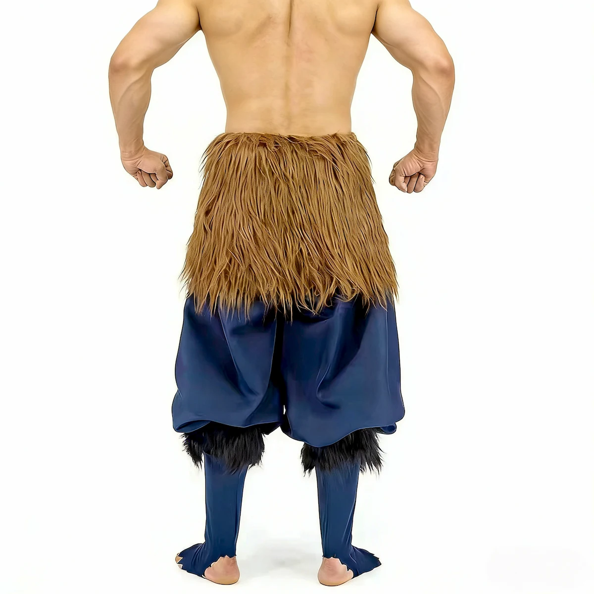 Inosuke cosplay back lower body Demon Slayer Kimetsu no Yaiba pants outfit anime fighter traje cosplay parte trasera Inosuke