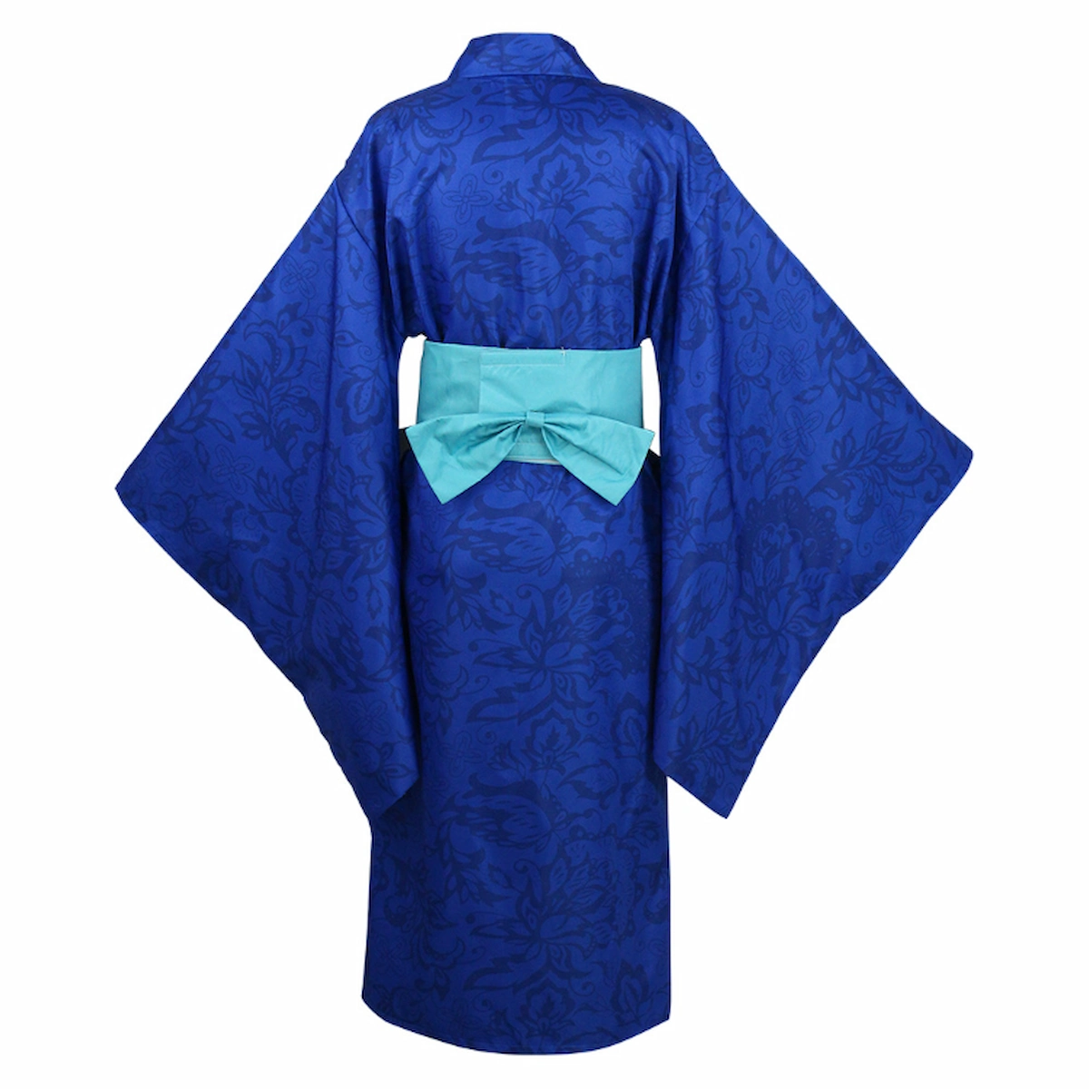 Inosuke Hashibira patterned oiran cosplay back view Demon Slayer Kimetsu no Yaiba detailed kimono anime costume traje trasero Inosuke