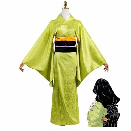 Kotoha cosplay costume full body front view Demon Slayer Kimetsu no Yaiba elegant kimono hidden pattern anime outfit traje cosplay Kotoha