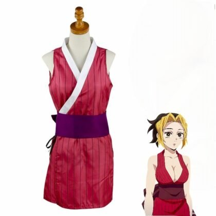 Makio cosplay costume full body front Demon Slayer Kimetsu no Yaiba kunoichi outfit anime ninja cosplay strong female traje Makio