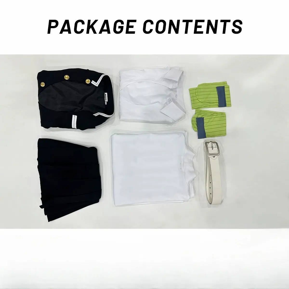 Mitsuri Kanroji cosplay costume package included accessories Demon Slayer Kimetsu no Yaiba outfit set contenido del paquete cosplay Mitsuri Kanroji accesorios incluidos Kimetsu no Yaiba