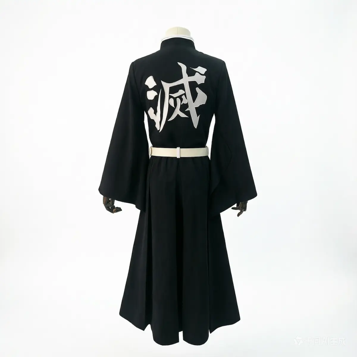 Muichiro Tokito cosplay costume back view Demon Slayer uniform Mist Hashira cosplay traje parte trasera