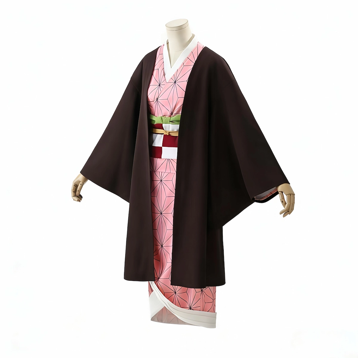 Nezuko Kamado cosplay side view Demon Slayer Kimetsu no Yaiba kimono outfit anime girl traje lateral Nezuko cosplay
