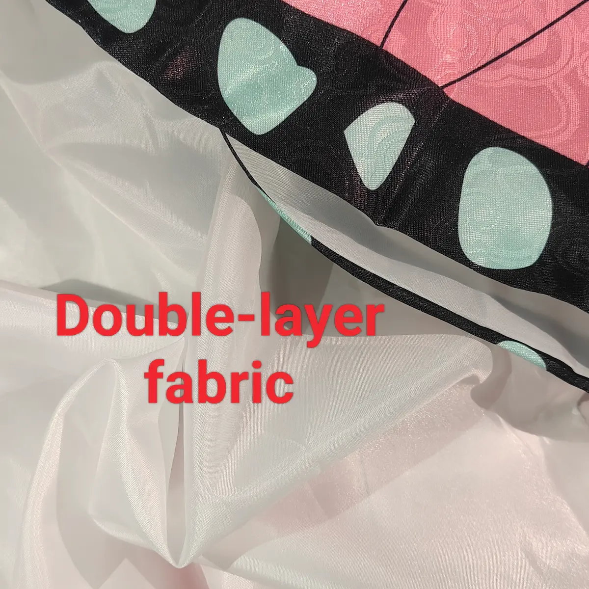 Shinobu Kocho cosplay double layer fabric detail Demon Slayer kimetsu no yaiba butterfly haori tejido doble capa traje anime