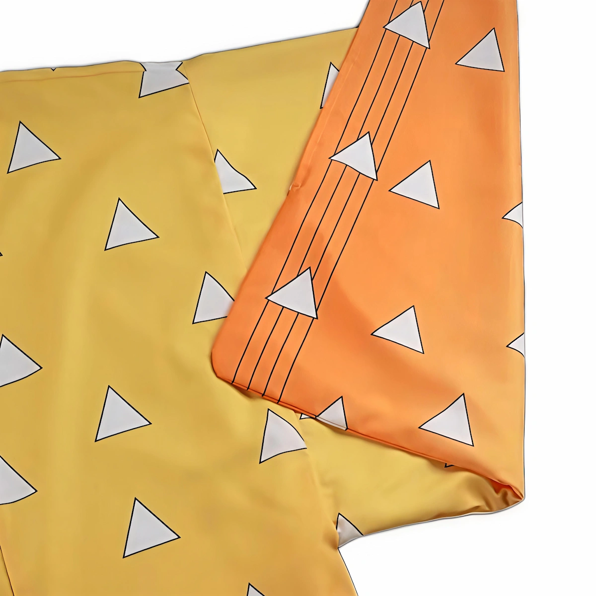 Zenitsu Agatsuma oiran cosplay detail kimono Demon Slayer Kimetsu no Yaiba anime costume traje detalle Zenitsu